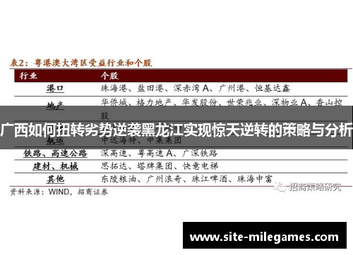 广西如何扭转劣势逆袭黑龙江实现惊天逆转的策略与分析